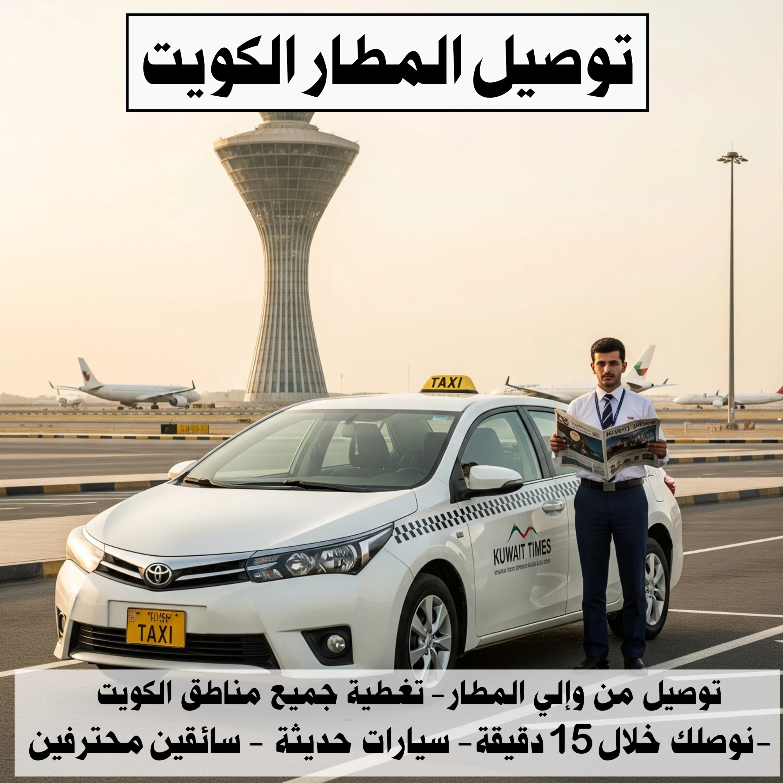 توصيل المطار الكويت 99302208 📞 | نوصلك خلال دقائق